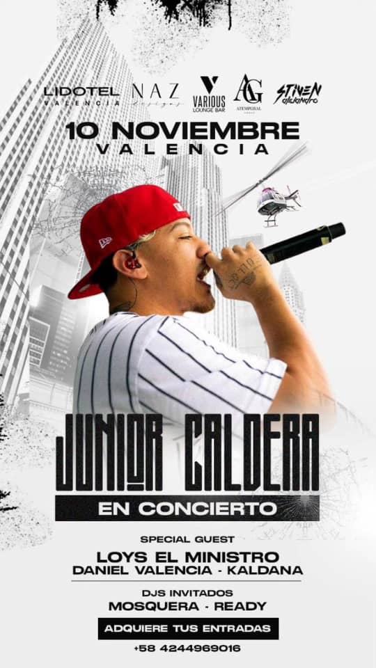 cantante Junior caldera