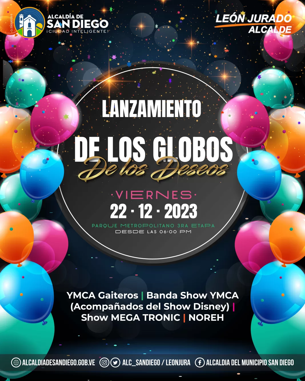 FLAYER GLOBOS DE LOS DESEOS 18.12.23 globos de los deseos San Diego