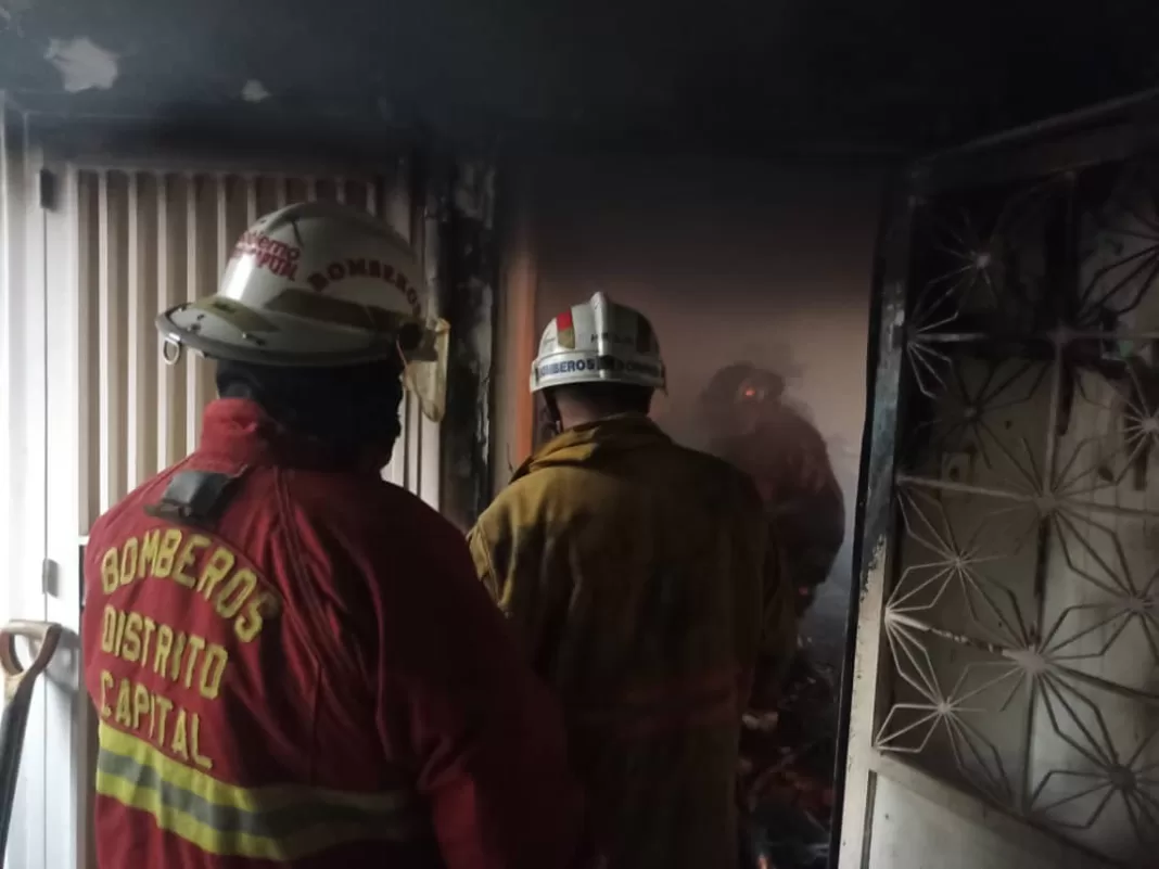 Incendio en Los Palos Grandes
