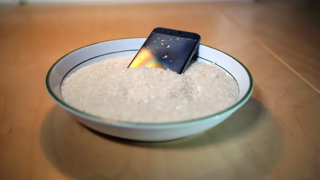 secar un iPhone con arroz