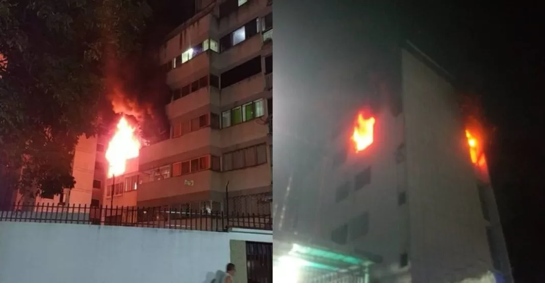 cuatro incendios Caracas