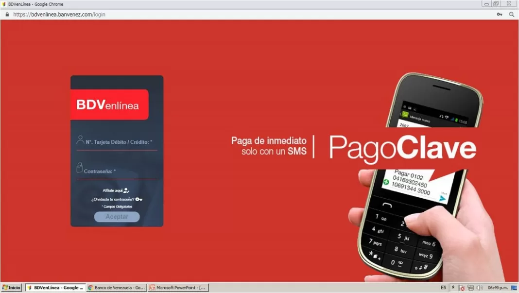 solicitar credinómina Banco de Venezuela