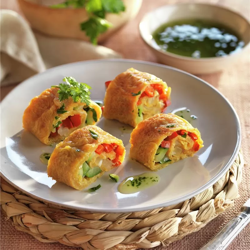 tortilla de vegetales asados