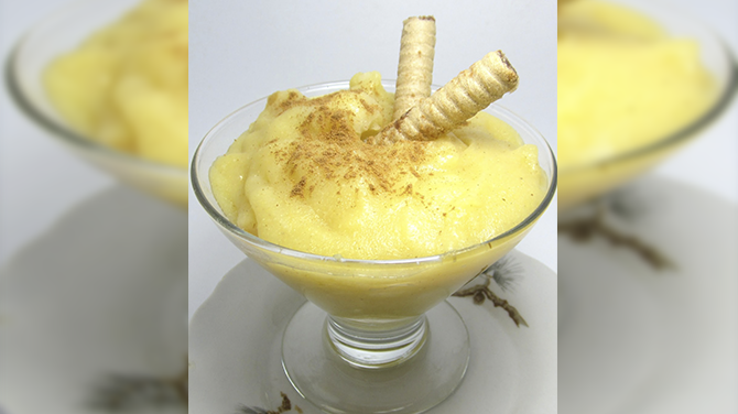 Champú de guanábana postre
