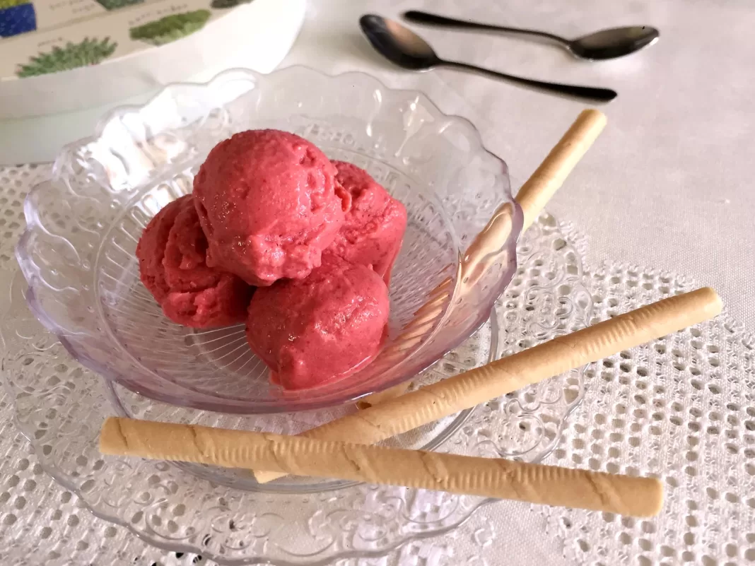 helado de fresa