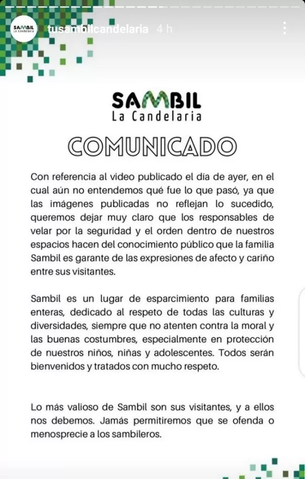 Sambil La Candelaria discriminación