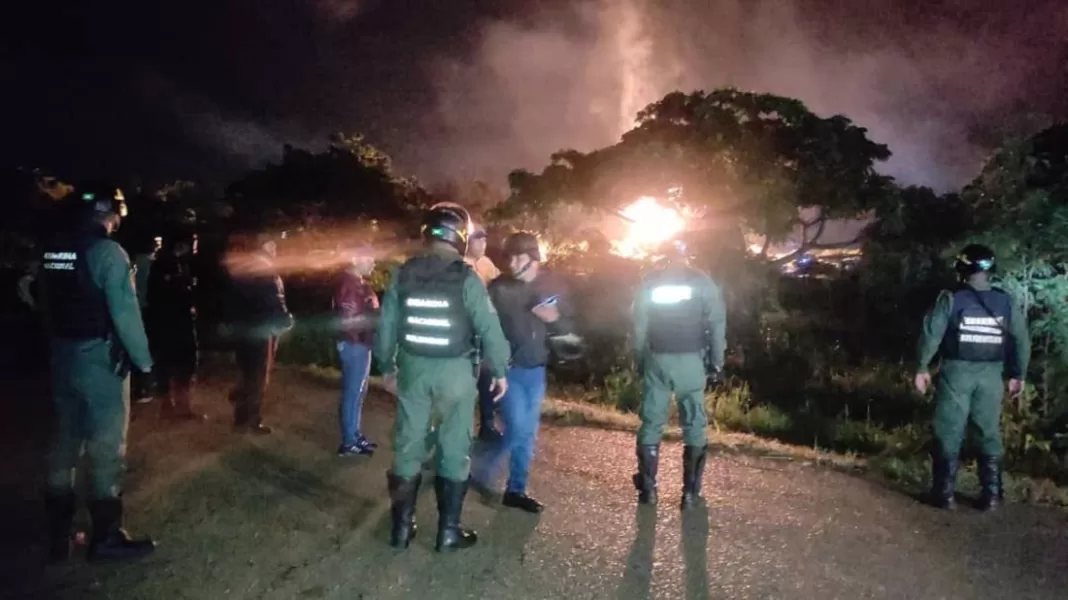 explosión de tubería de gas en Anzoátegui