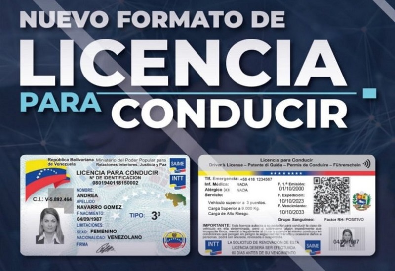licencia conducir INTT
