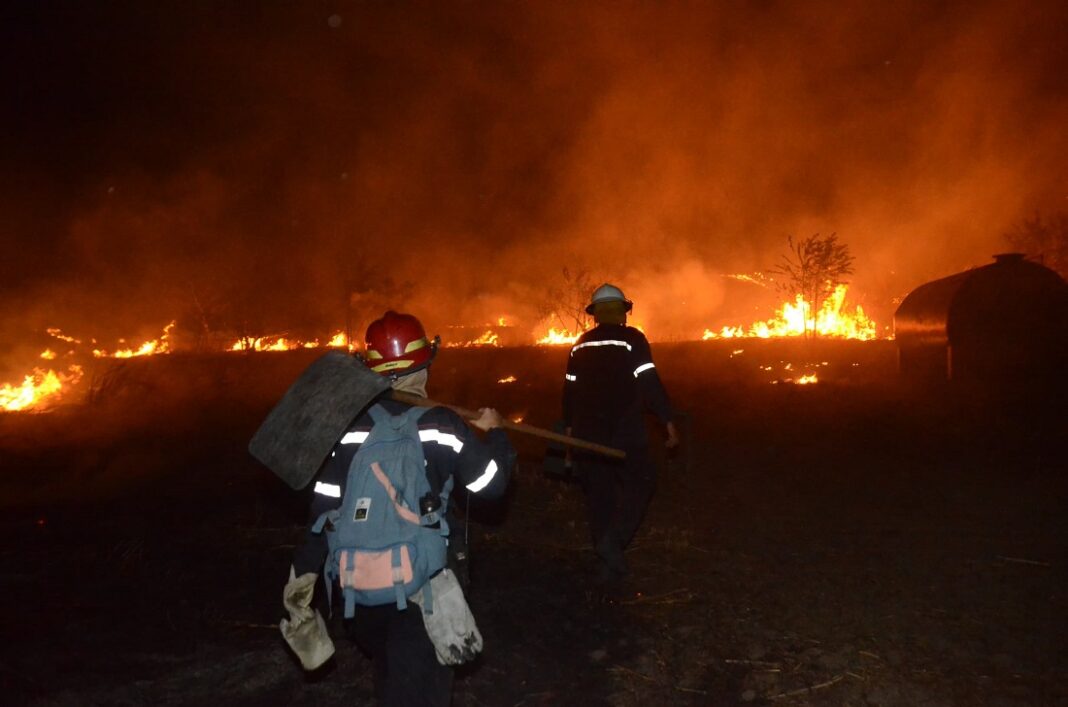 incendio en cerro El Café