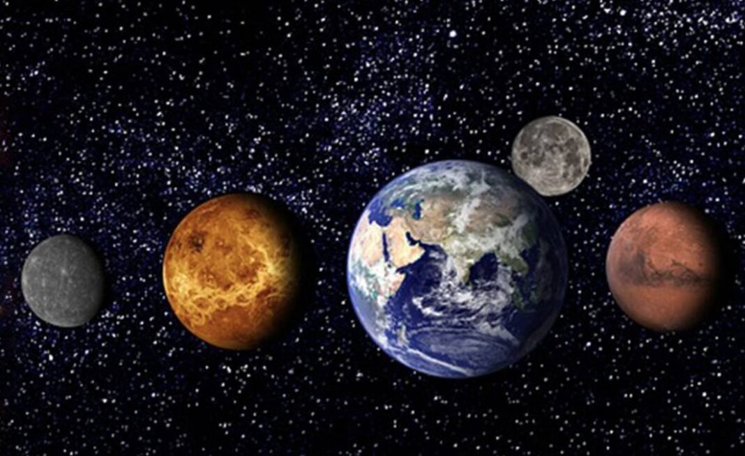 Siete planetas alinearán