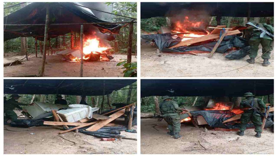 FANB destruye campamentos de minería ilegal en Amazonas