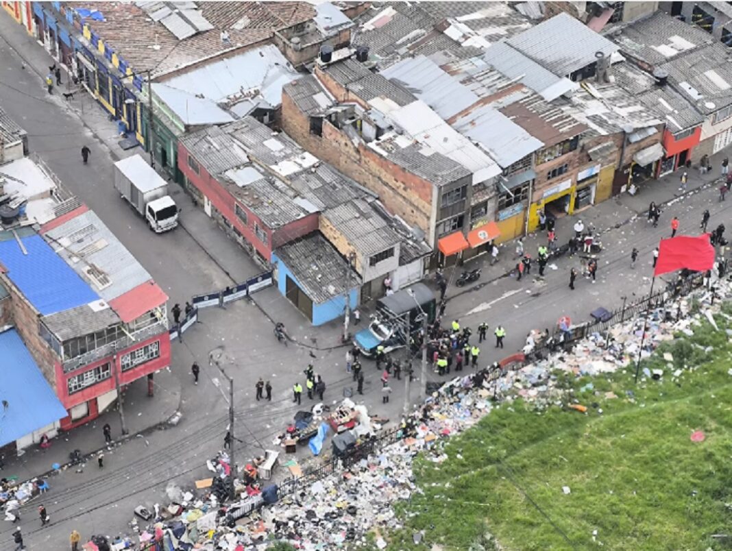 ataque barrio San Bernardo Bogotá