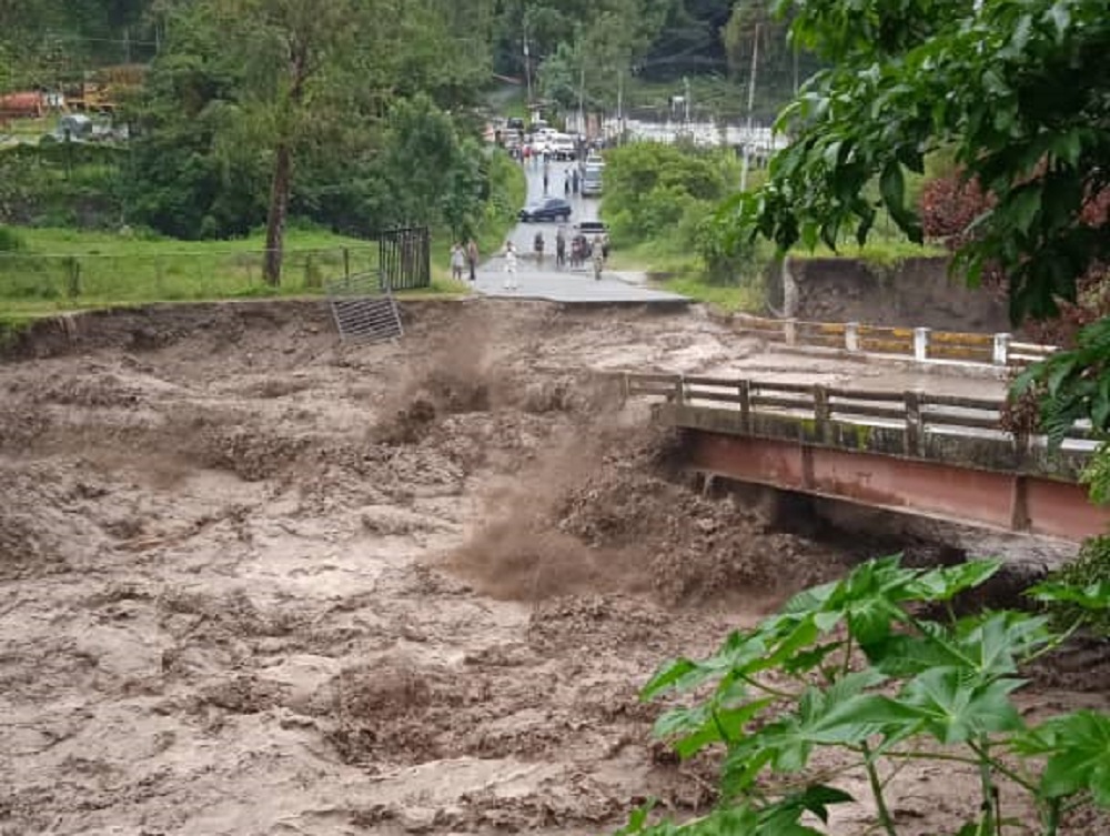 fuertes lluvias en merida venezuela