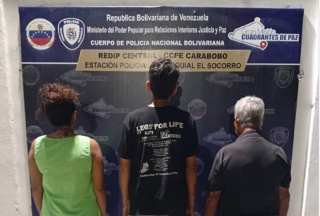 tres personas violación Carabobo