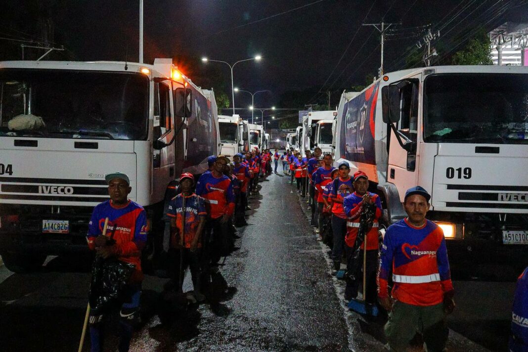 cuadrillas de limpieza nocturnas en Naguanagua