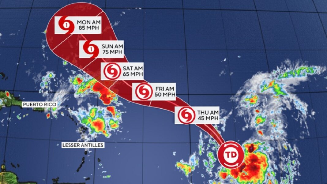 tormenta tropical Gabrielle