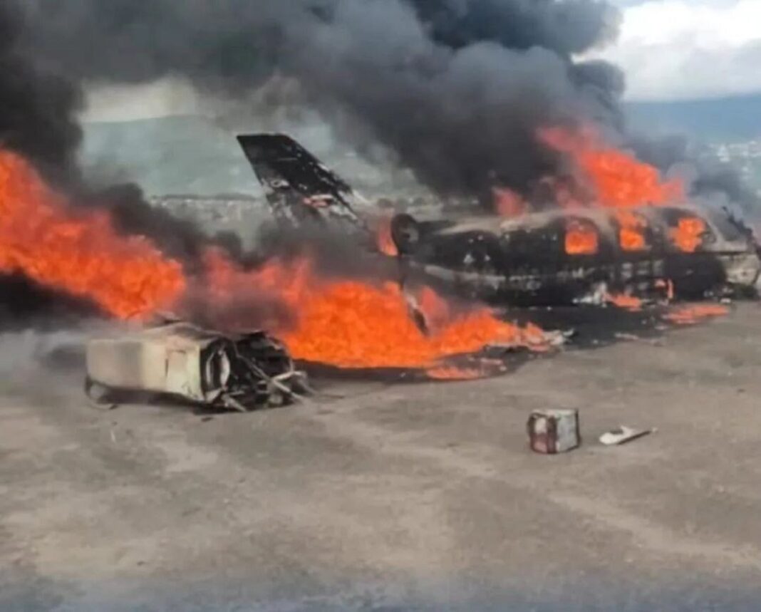 aeronave aeropuerto San Cristóbal