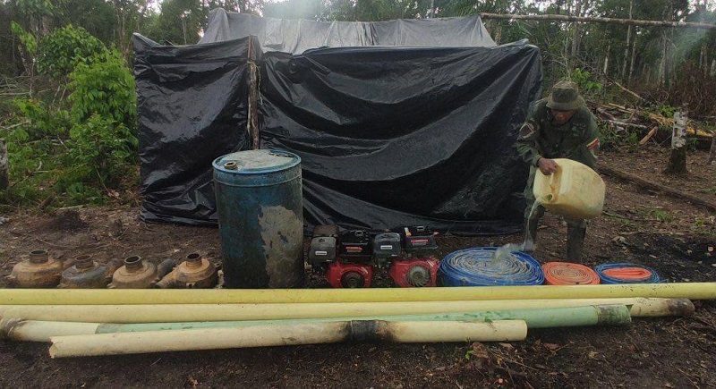 FANB campamento minería Amazonas