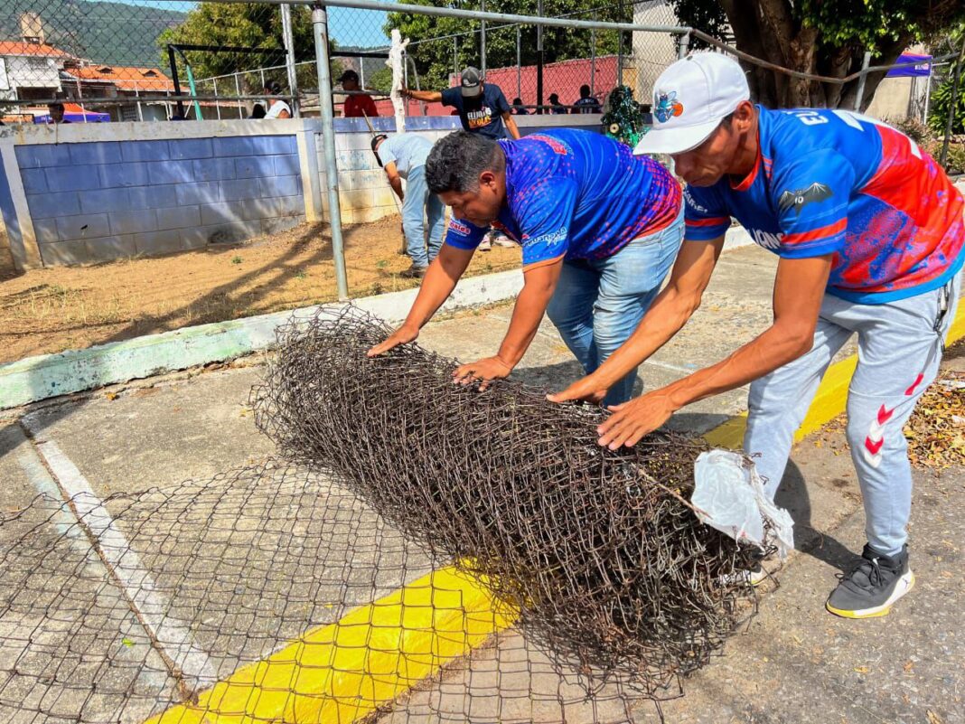 rehabilitación cancha deportiva de Barrio Unión