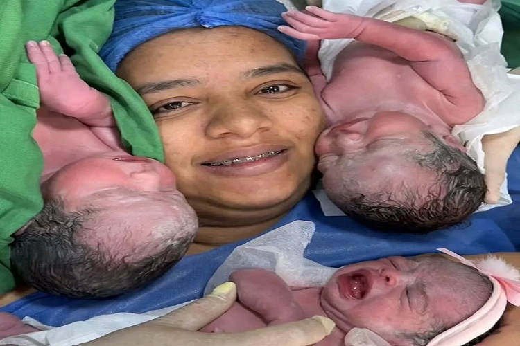 trillizos en Puerto Ordaz