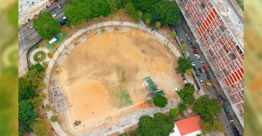construcción del Paseo de la Fama