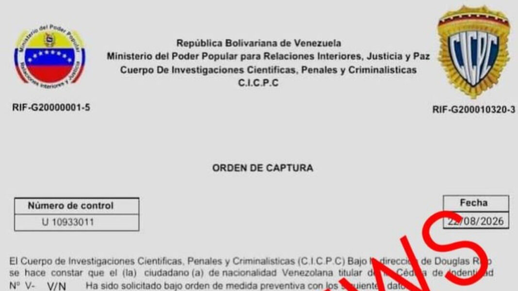 falsas citaciones del CICPC