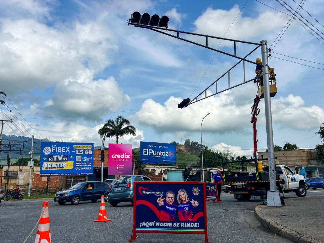 Naguanagua plan de activación de la red de semáforos